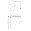 INVENA - Bateria wannowa BW-06-001-X